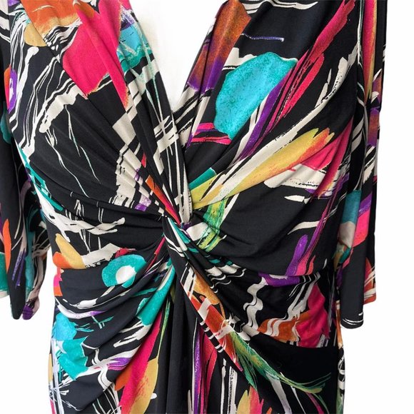 Robbie Bee  "Signature" Twist Front Dress, 2x - Picture 2 of 7